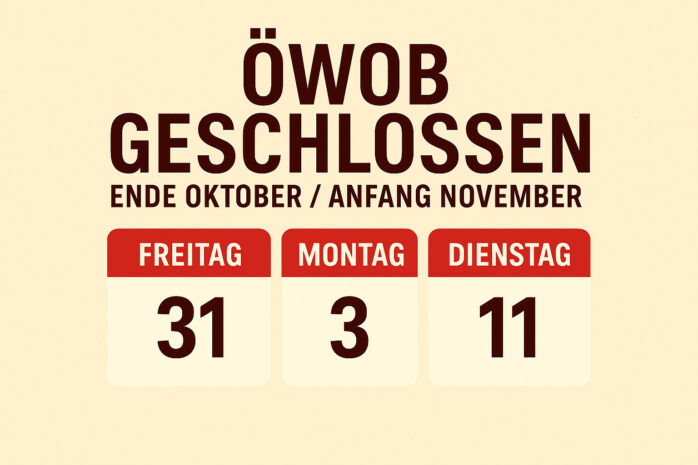 Feiertage Okt. + Nov.
